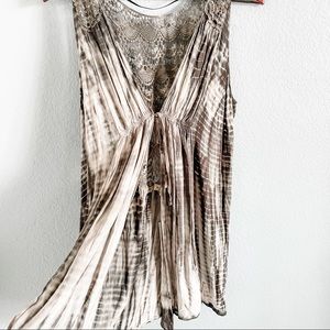 Boho Gray Marble Open Front Tank